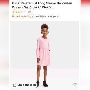 Ollie Jay Emile Dress in Girly Ghost Halloween Pocket Twirl Dress - Pink main image 1